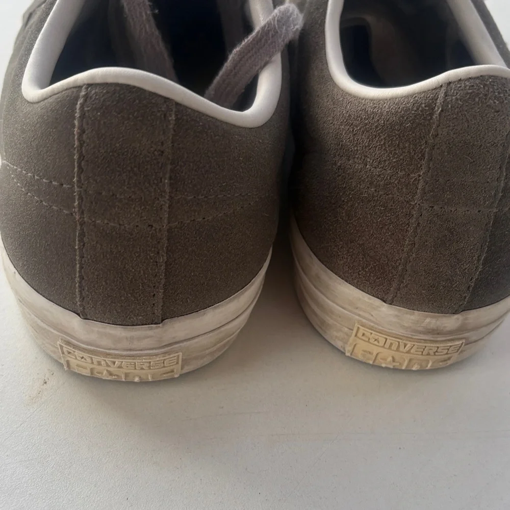 Converse Brown Suede Sneakers with Star Accents - Picture 3 of 6